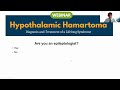 learning objectives hypothalamic hamartoma diagnosis and treatment of a lifelong syndrome