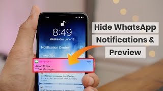 How to hide Whatsapp Message Notification Content | New Whatsapp Hidden Feature 2022