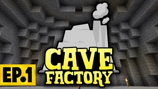 Minecraft Cave Factory | A NEW GENERATION OF STONEBLOCK! #1 [Modded Questing Stoneblock]