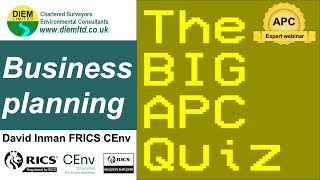 Business planning - The BIG APC Quiz