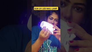 Sun Mini UV LED Lamp 💅 Dryer😱🤯 #makeup #viralvideos #sumuvledlamp #nailart #shorts #youtubeshorts