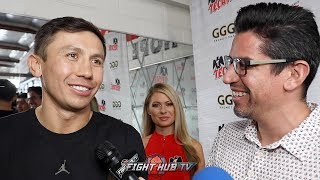 GENNADY GOLOVKIN ON IF CANELO HAS IMPROVED "HE'S STAYED THE SAME; IF I FEEL GOOD WHY NOT A 3RD FIGHT