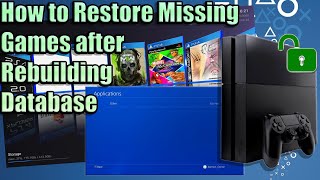 How to restore missing games | PS4 Jailbreak 2024