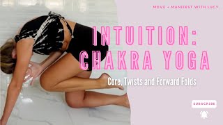 Solar Plexus \u0026 Third Eye Yoga Flow | Chakra-Based Practice for Intuition