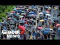 Hong Kong police applaud behaviour of Sunday protesters