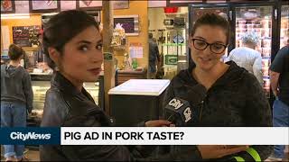 Pig ad causes controversy