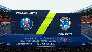 Paris Saint-Germain vs Troyes | Parc des Princes | 2022-23 Ligue 1 | FIFA 23