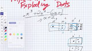 Polynomial Division using Exploding Dots (Grade 12 Advanced Functions)