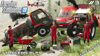 Unitrac STUCK in the MUD while SLURRY SPREADING | Tyrolean Alps | Farming Simulator 22 | Episode 3