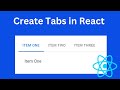 Create Tabs in React JS Example