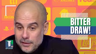 Pep Guardiola's REACTION after Manchester City's DRAW with RB Leipzig