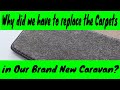 Replacement Carpets in our Brand new Sprite Major 4 SB Caravan