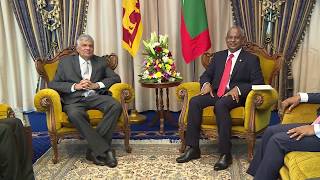 One on one meeting between President of Maldives and Prime Minister of Sri Lankaa