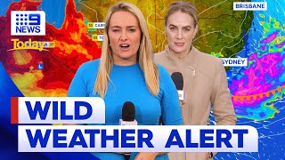 East coast hit by wild weather with warnings of more on the way | 9 News Australia