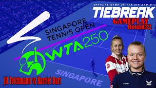 Jil Teichmann vs Harriet Dart  (Round 32) Singapore Open (01/25/2025) 🎮 gameplay Tiebreaker