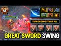 GREAT SWORD SWING CARRY Sven Max Slotted Item Build Turn on GOD's STR Delete All His Enemies DotA 2