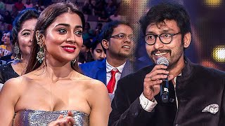 Shriya Saran enjoyed RJ Balaji's breathless speech at the South Movie Awards