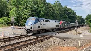 Amtrak 20, The Crescent, with locomotive 81 \u0026 328 approaching the station.