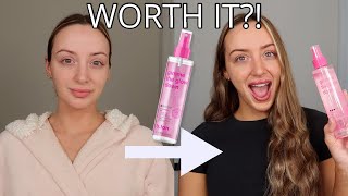 b.tan Gimme the Glow Down Facial Tan Mist Honest Review + Demo | Self Tanner Review