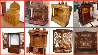 Latest Wooden Puja Mandir Design For Home, Office | Latest Wooden Puja Temple Design For Home