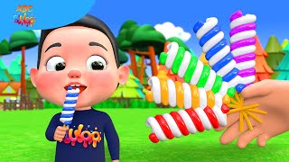 lollipops finger family song nursery rhymes | BluLoo Nursery Rhymes & Kids Songs