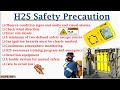 what is hydrogen sulfide h2s gas h2s hazards h2s safety precautions h2s properties