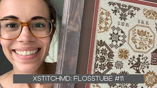 Xstitchmd: Flosstube #11 - QUAKER SCHOOLHOUSE SAMPLER FRAMED!