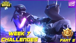 PART 2 - WEEK 7 CHALLENGES LIVE - OVER 2550 WINS - FORTNITE BATTLE ROYALE