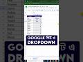 How to add Dropdown list in Google Sheet  Data Validation trick #shorts #googlesheets #sheet