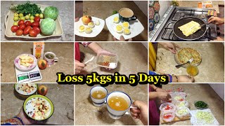 Full Day Diet Plan For Weight Loss | Loss 5 kgs in 5 Days | Weightloss Diet Plan | Diet Plan | lwk