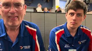 Decorah high school bowling coaches Keith Bruening and Micheal Bruening