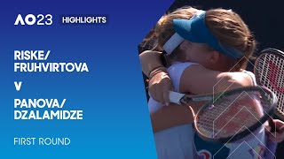 Riske-Amritraj/Fruhvirtova v Panova/Dzalamidze Highlights | Australian Open 2023 First Round