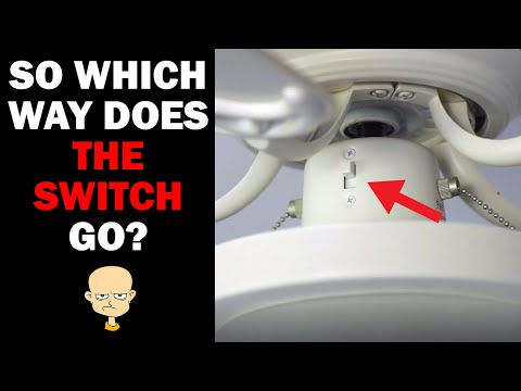 Should a ceiling fan switch be up or down in summer?