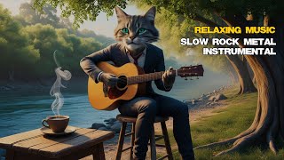 Slow Rock Metal Instrumental Music, Relaxing Music for Friends Drinking Coffee