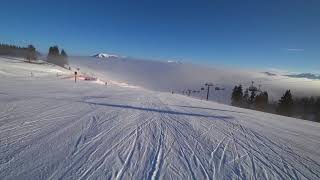 Ski Steinplatte - Kapellenabfahrt - blaue 5 - Schatten Sonne Wolke HDR OIS FHD 60fps