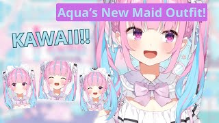 Minato Aqua's New Maid Outfit is So Cute!!!【Hololive Clip】