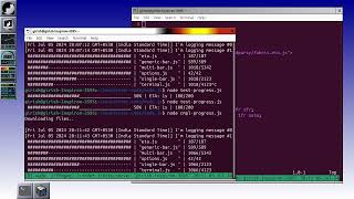 Node.js Linux terminal ANSI progress bar