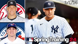 New York Yankees vs Toronto Blue Jays | Spring Training Highlights | 3/1/24
