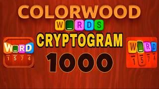 COLORWOOD WORDS CRYPTOGRAM level 1000