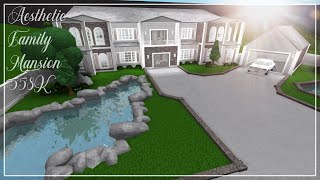 Aesthetic Two Story House Family Bloxburg Mansion Roblox Promo