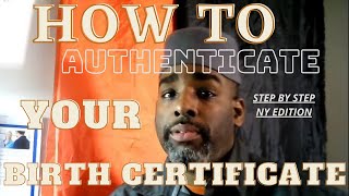 Authenticate Your Birth certificate - followup