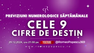 CIFRA TA DE DESTIN  in saptamana #1 ( 30.12.2024 - 5.1.2025)