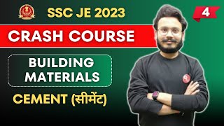 Crash Course SSC JE 2023 | Day-4 | Building Materials | Cement | Civil Engg by Gaurav Sir.