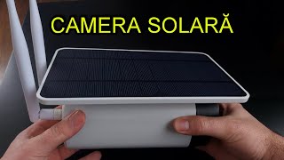 CAMERĂ de supraveghere SOLARĂ cu ACUMULATORI