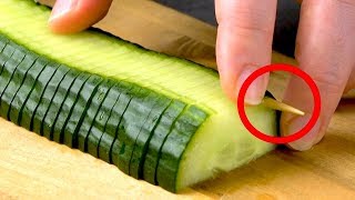 See What Happens When You Push A Skewer Through A Cucumber