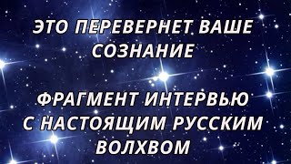 Уникальный фрагмент интервью с живущим среди нас настоящим волхвом. Просто вынос мозга. Реально.