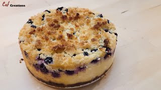 Blueberry Crumble Cheesecake | บลูเบอร์รี่ชีสเค้ก ครัมเบิ้ล