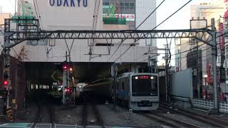 小田急ロマンスカーGSE「はこね1号」展望席からの風景(玉川学園前から町田駅発車まで)