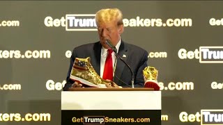 Trump launches sneaker line a day after judge’s order to pay nearly $355 million