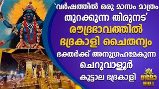 വർഷത്തിൽ ഒരു മാസം മാത്രം തുറക്കുന്ന ചെറുവാളൂർ കൂട്ടാല ഭദ്രകാളി ക്ഷേത്രം